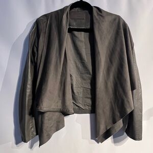 Blank NYC Charcoal Leather Jacket